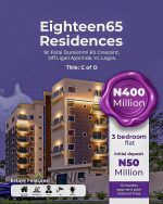 Victoria Island Eighteen65 Residences – 3 Bedroom Luxury Apartments